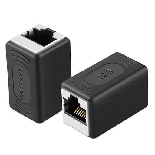 CABLECREATION CL0254 Cat6A Ends Ethernet Cable Crimp Connectors Heads Gold-Plated RJ45 Network Plugs - 2