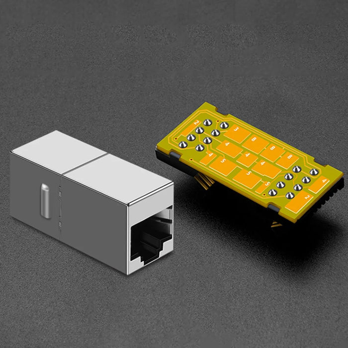 CABLECREATION CL0254 Cat6A Ends Ethernet Cable Crimp Connectors Heads Gold-Plated RJ45 Network Plugs - 4