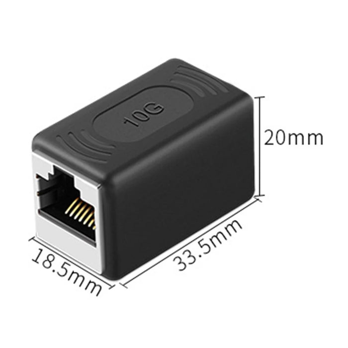 CABLECREATION CL0254 Cat6A Ends Ethernet Cable Crimp Connectors Heads Gold-Plated RJ45 Network Plugs - 7