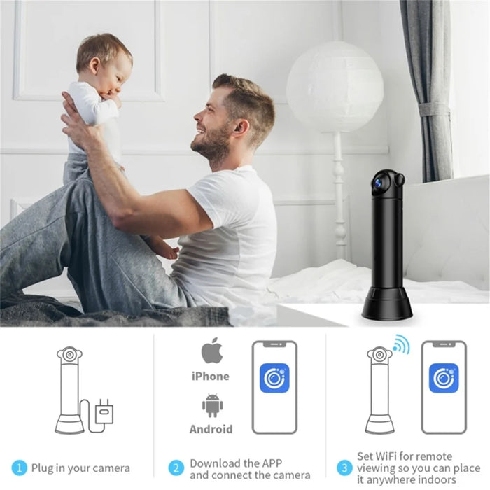 V10 HD Infrared Night Vision Mini Camera Remote Control Home Security Camera - 3