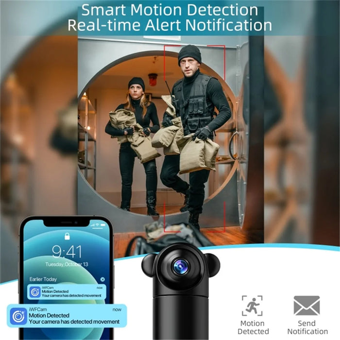 V10 HD Infrared Night Vision Mini Camera Remote Control Home Security Camera - 6
