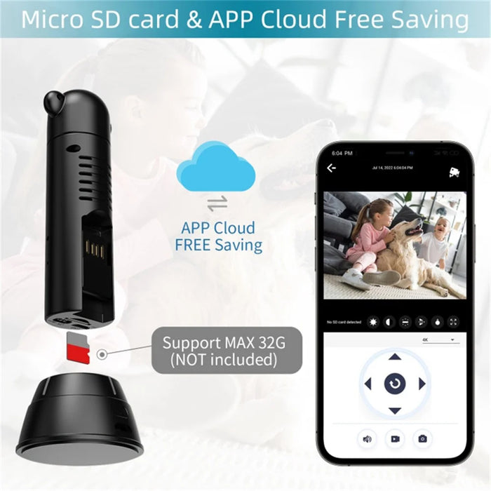V10 HD Infrared Night Vision Mini Camera Remote Control Home Security Camera - 7