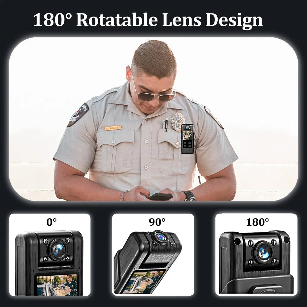 L10 Outdoor Sports 1.3-inch Display Portable Conference Recorder 4K Ultra HD Infrared Night Vision Law Enforcement Recorder - 5