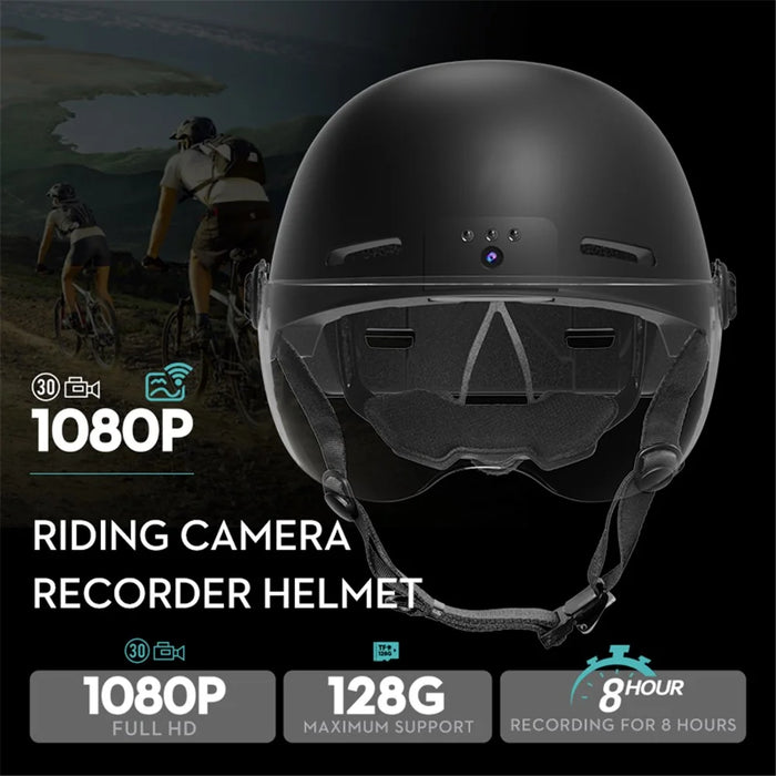 ANYTEK RAW2 Bicycle E-Bike Helmet Camera ABS+EPS Protection Helmet Integrated Video Recorder - Black - 2