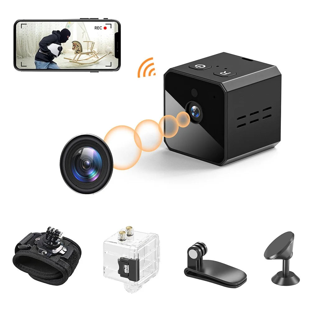 MI2 Mini WiFi Camera Motion Detection Loop Recording Rechargeable Home Security Camera - 1