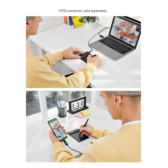 VEIKK VK430 4x3 inch Digital Drawing Tablet with Battery-Free Stylus 8192 Pressure Sensitivity Graphics Board - 5
