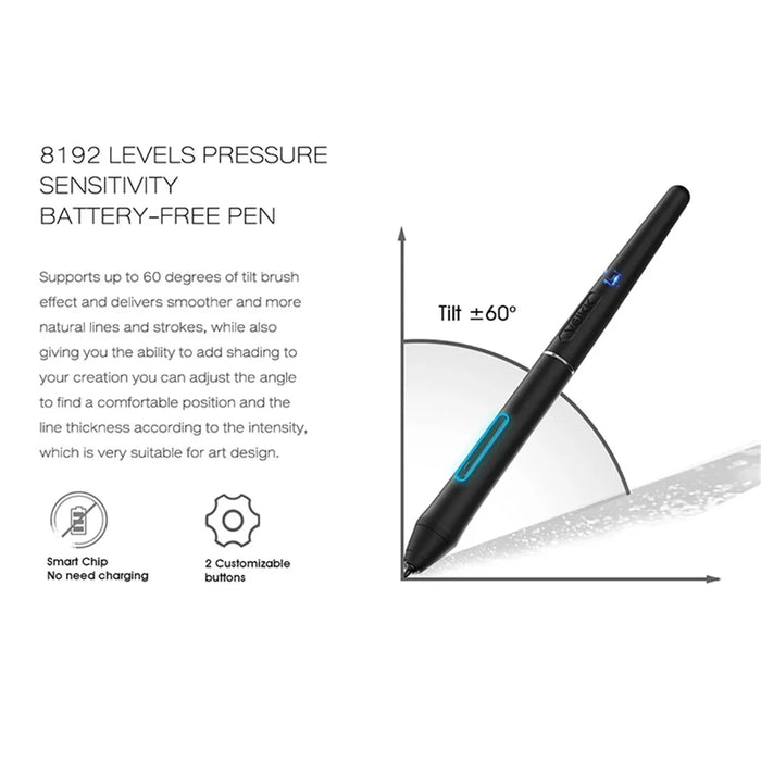 VEIKK VK1060 10x6 Inch Graphic Digital Drawing Tablet with 8192 Level Pressure Sensitive Pen - 5