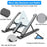 Foldable Portable Desktop Computer Laptop Stand 6-Level Angle Adjustable Height Laptop Mount - Black - 4