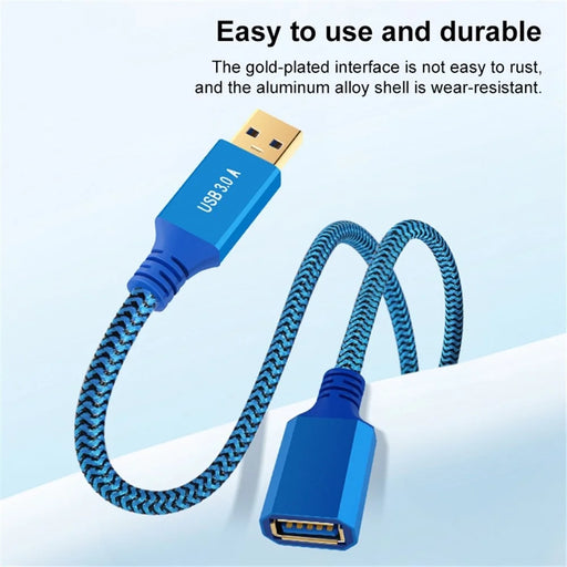 0.3m USB 3.0 Male to Female Extension Cable for Printer / Hard Disk Box / Set-Top Box - 2