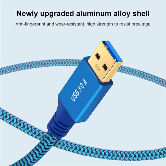 0.3m USB 3.0 Male to Female Extension Cable for Printer / Hard Disk Box / Set-Top Box - 5