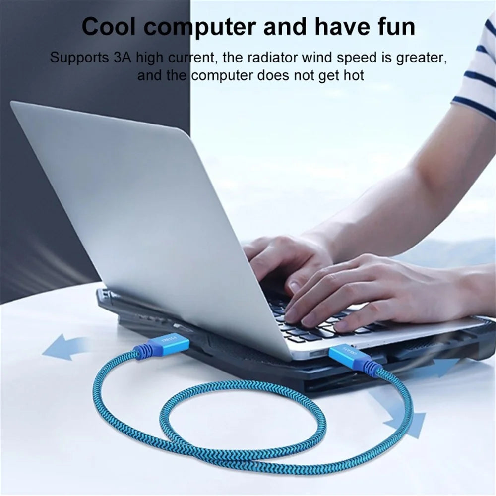 2m USB 3.0 Male to Male Cable Printer Hard Disk Box USB Extension Cable - 7