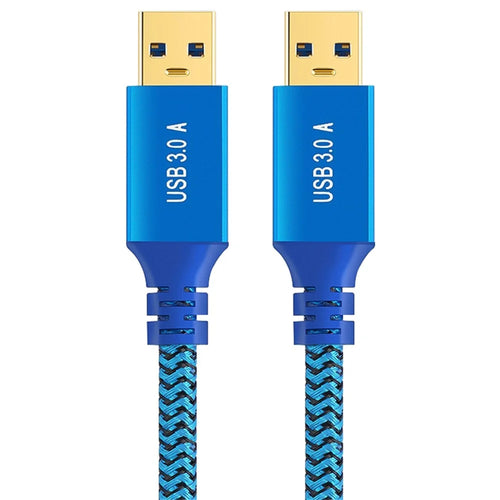 0.6m USB 3.0 Male to Male 3A Data Wire for Printer / Hard Disk Box / Set-Top Box Extension Cable - 1
