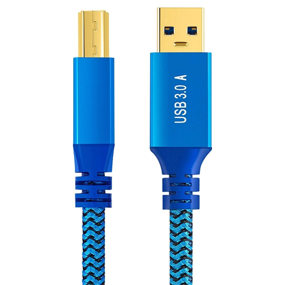 3m USB-A 3.0 Male to USB Type-B Male Connection Cable for Printer, Hard Drive Box - 1