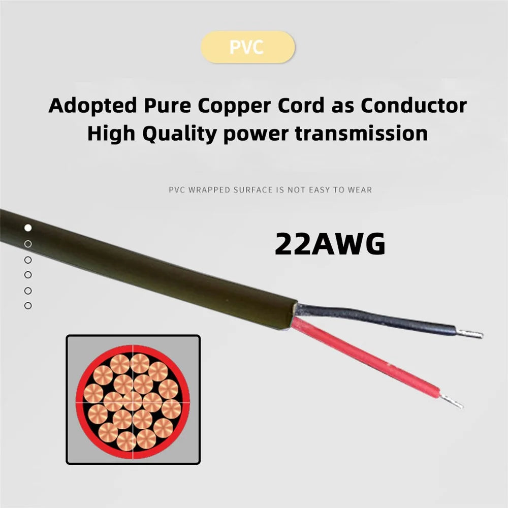 PW-010-MO 4-In-1 USB 2.0 to 5.5x2.5mm 4.0x1.7mm Mono 3.5mm 2.5mm Connector Charge Cable, 1.5m - 3