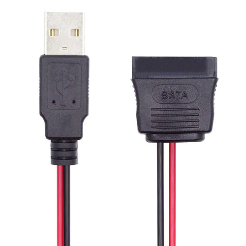 U2-070-1P DC 5V Single USB to SATA 15-Pin Power Cable for 2.5-inch SATA HDD SSD Disk Driver, 5V 2A Max - 1