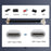 UC-170-0.07M 75mm Angled USB-C to USB-C Ultra Slim Flat USB2.0 Data Cable 65W Fast Charge Cord for Laptop Tablet Phone - 7