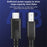 1m Type-C 3.1 to USB 3.0 Type B Printer Extension Cable High Speed Data Cable - 3