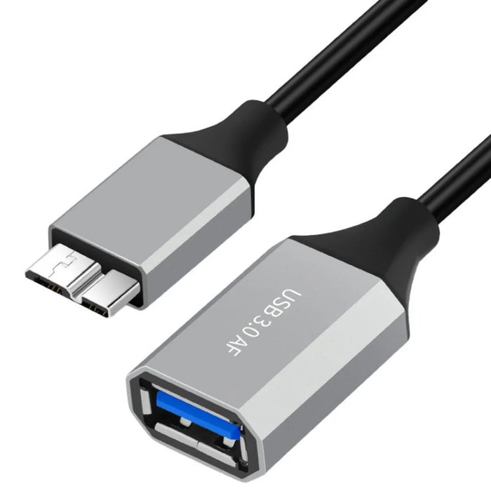 0.5m Plug and Play USB-A 3.0 Female to Micro B High Speed Transmission Mobile Hard Disk Data Cable - 1