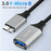 0.2m Plug and Play USB-A 3.0 Female to Micro B High Speed Transmission Mobile Hard Disk Data Cable - 3