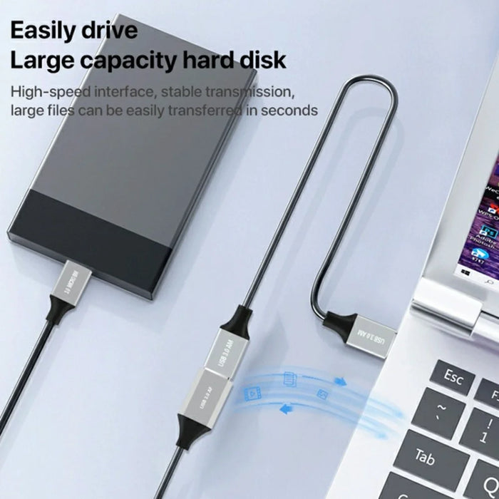 0.2m Plug and Play USB-A 3.0 Female to Micro B High Speed Transmission Mobile Hard Disk Data Cable - 6