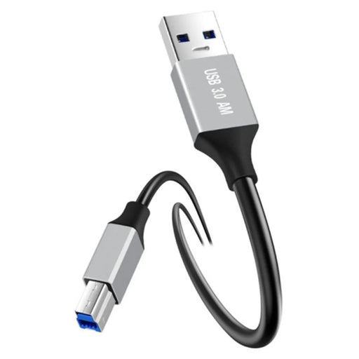 0.3m Plug and Play USB-A 3.0 to USB-B Square Port Male to Male Data Cable for Printer - 1