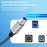 0.3m Plug and Play USB-A 3.0 to USB-B Square Port Male to Male Data Cable for Printer - 4