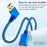 1m Right Angled USB 3.0 Male to Female High Speed Extension Cable for U Disk / Mouse / Keyboard - 4