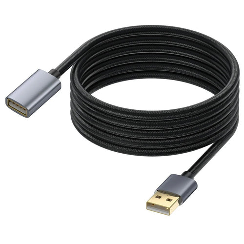 USB Extension Cable 10m USB 2.0 Type A Male to Female Extender Cord for Printer, Keyboard, Mouse, Flash Drive - 1