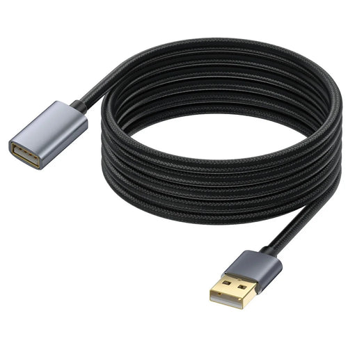 USB Extension Cable 1.8m USB 2.0 Type A Male to Female Extender Cord for Printer, Keyboard, Mouse, Flash Drive - 1