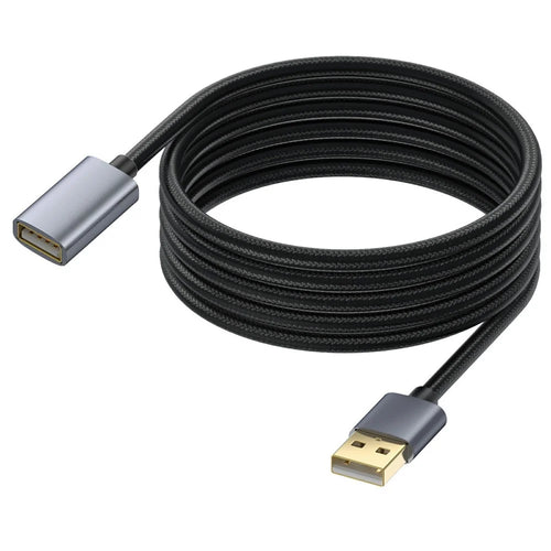 USB Extension Cable 3m USB 2.0 Type A Male to Female Extender Cord for Printer, Keyboard, Mouse, Flash Drive - 1