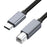 1.8m USB B to USB C Printer Cable Nylon Cord Compatible with MIDI Keyboard DAC DJ Controller - 2