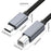 1.8m USB B to USB C Printer Cable Nylon Cord Compatible with MIDI Keyboard DAC DJ Controller - 6