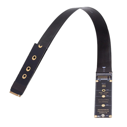 EP-050-BK NGFF M-Key NVME Male to Female Extension PCI Express Cable 30cm PCI-E 4.0 for Mainboard SSD 2280 - 1