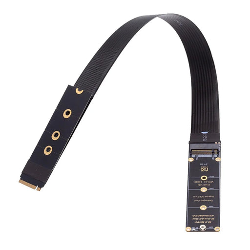 EP-050-BK NGFF M-Key NVME Male to Female Extension PCI Express Cable 30cm PCI-E 4.0 for Mainboard SSD 2280 - 1