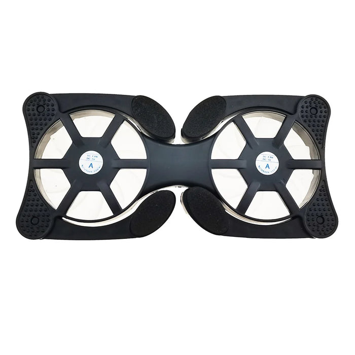 NB008 Foldable Laptop Cooling Pad 2 Fans Adjustable Notebook Stand Portable Computer Riser - 2