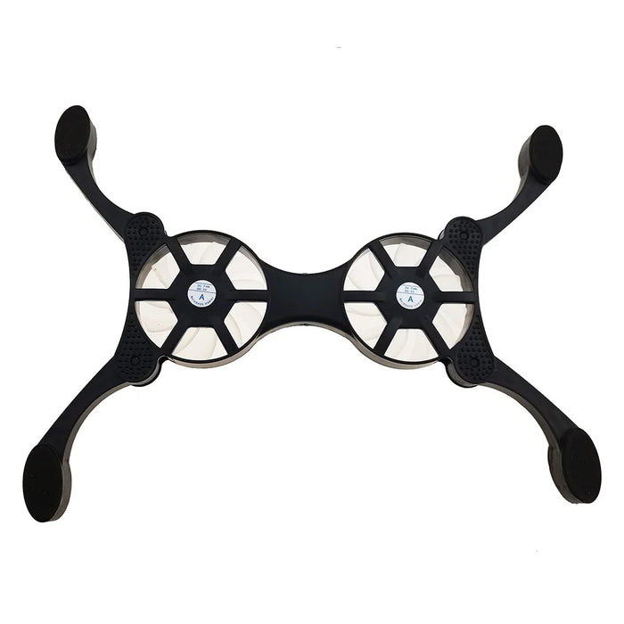 NB008 Foldable Laptop Cooling Pad 2 Fans Adjustable Notebook Stand Portable Computer Riser - 4