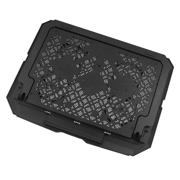 X4 Laptop Cooling Pad 4 Fan Height Adjustable 7 Levels Speed Control Noiseless Stand - 3