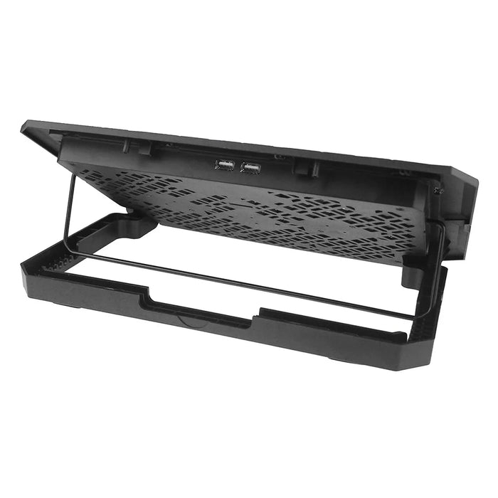 X4 Laptop Cooling Pad 4 Fan Height Adjustable 7 Levels Speed Control Noiseless Stand - 4