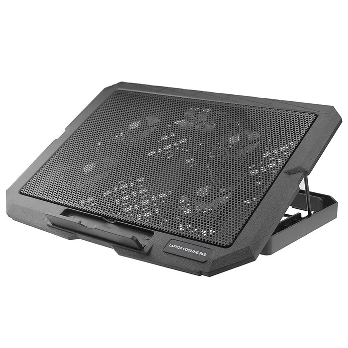 X4 Laptop Cooling Pad 4 Fan Height Adjustable 7 Levels Speed Control Noiseless Stand - 5
