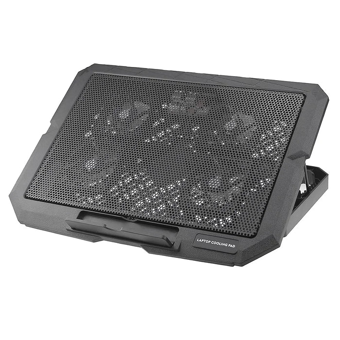 X4 Laptop Cooling Pad 4 Fan Height Adjustable 7 Levels Speed Control Noiseless Stand - 7