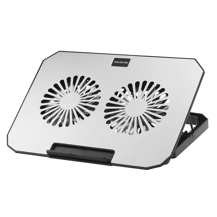 N22 Adjustable Laptop Cooling Stand Phone Holder Portable Notebook Cooler with 2 USB Ports - 4