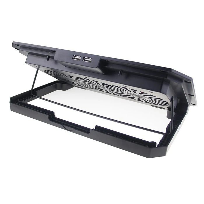 N22 Adjustable Laptop Cooling Stand Phone Holder Portable Notebook Cooler with 2 USB Ports - 5