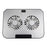 N22 Adjustable Laptop Cooling Stand Phone Holder Portable Notebook Cooler with 2 USB Ports - 6