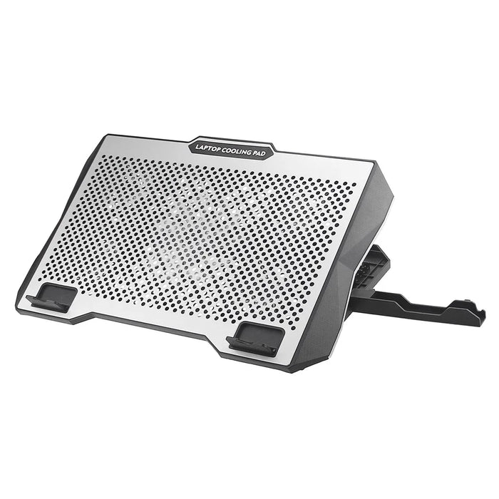 S605 RGB Light Laptop Cooling Pad Height Adjustable Gaming Notebook Cooler with Phone Holder - 1
