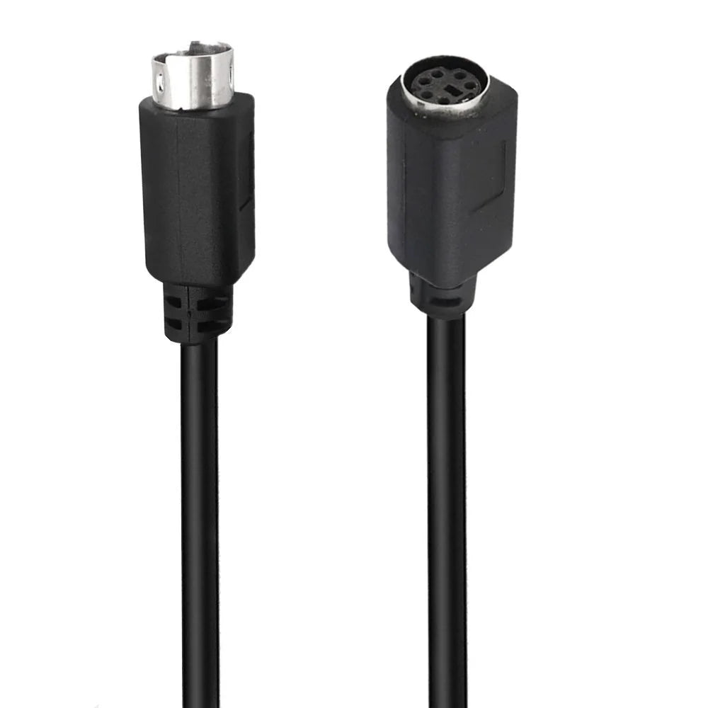 1.8m Mini DIN 6 Pin Cable Male to Female Straight Head Copper Core Extension Cord - 1