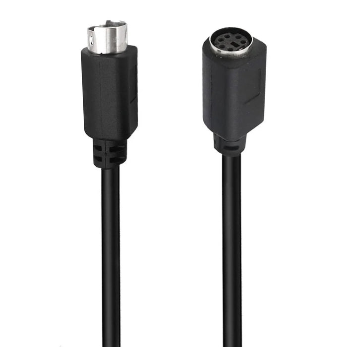 Mini DIN 6 Pin Cable 0.5 Meter Male to Female Straight Head Copper Core Extension Cord - 1