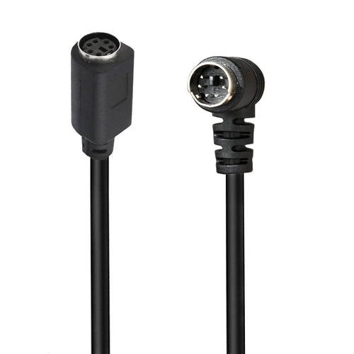 Mini DIN 6 Pin Cable 3 Meter Male to Female Right Angle Connector Copper Core Extension Cord - 1