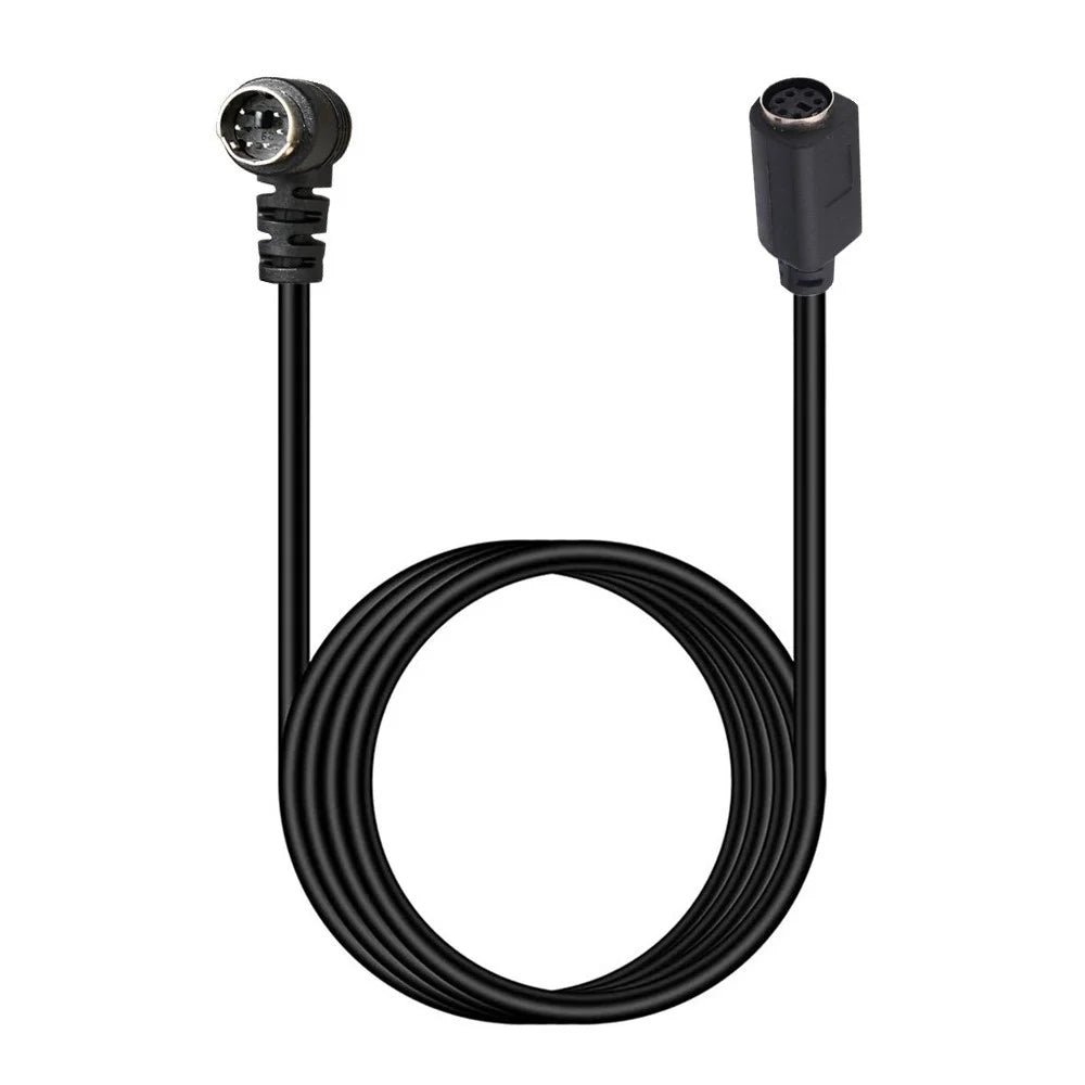 Mini DIN 6 Pin Cable 1.8 Meter Male to Female Right Angle Connector Copper Core Extension Cord - 2