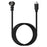 Mini DIN 6 Pin Cable 3 Meter Male Right Angle to Male Straight Connector Copper Core Extension Cord - 2