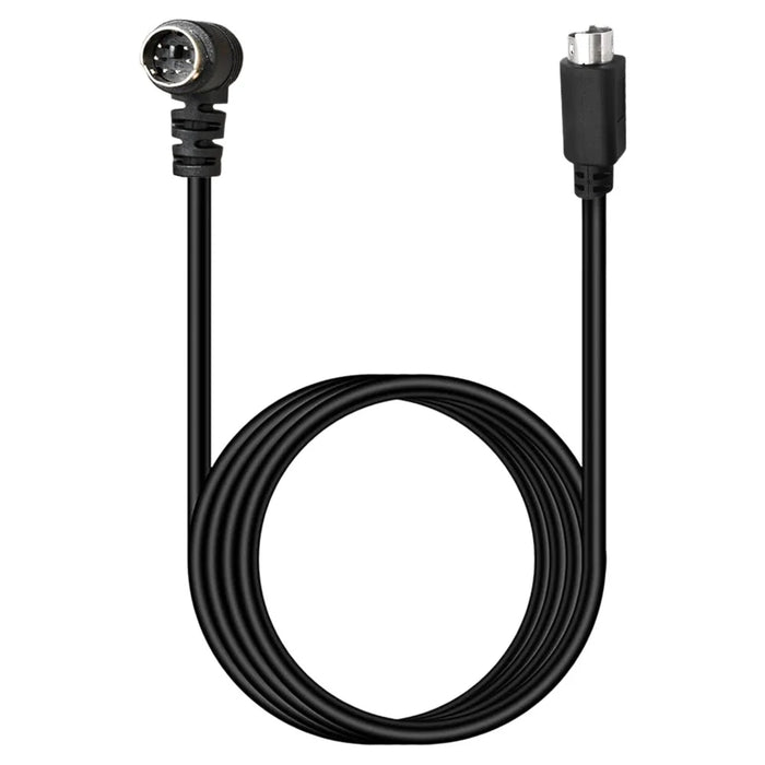 Mini DIN 6 Pin Cable 3 Meter Male Right Angle to Male Straight Connector Copper Core Extension Cord - 2